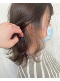 イヤリングカラー×ミルクティーラテ♪