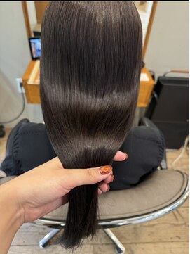 テテ ニコ(tete nico) 【大前晴奈】美髪矯正×グレージュカラー