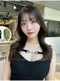 レイヤーカット小顔に見せるヘア/韓国ヘア/髪質改善/福岡/博多