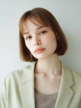 トクテ 吉祥寺(tokute) くびレイヤーエモージュグレージュカラーくびれショート/吉祥寺