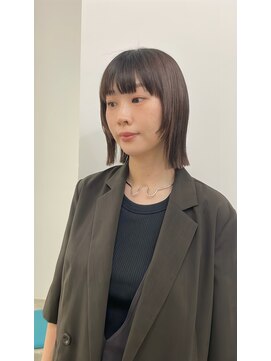 エンドリンク(endlink) くびれヘアマッシュウルフミディアムショート50代髪型