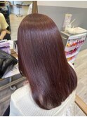 艶髪ワインレッド