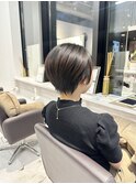 ショートカットショートボブレイヤーボブブリーチなしカラー