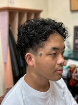 アポロカットステージ 相模大野店&nbsp;アップバング/ツーブロックパーマ<理容室>[メンズ/相模大野]