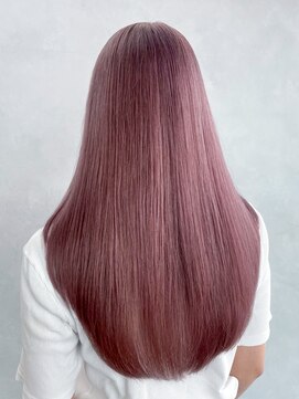 シオン(shion) おくれ毛ブリーチハイトーン顔周りレイヤーロング_ba558063