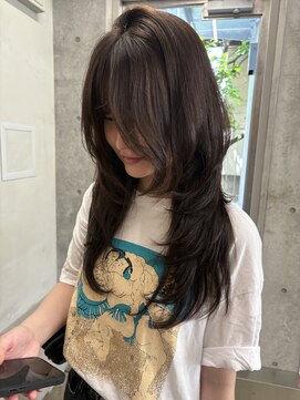 キーチェ 梅田中崎町(keych) レイヤーカット/ミディアム/カラー/縮毛矯正/大阪梅田/中崎町