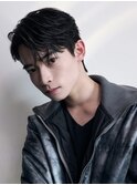 men's/顔周り/ニュアンスパーマ/黒染め/韓国/ダウンパーマ