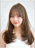 ミディアム 韓国 韓国ヘア レイヤー