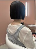朝が楽になる髪質改善ストレート＋切りっぱなしボブ