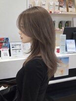 カイノ イオンモール大和郡山店(KAINO)&nbsp;ハッシュカット/顔周りレイヤー/ミルクティーグレージュ