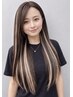【リタッチカラー＋エクステ人毛100%60cm編み込み】30本(60g)カット付