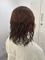グラムヘアー(GLAM HAIR) パーマスタイル×オレンジカラー