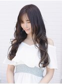 ロング巻き髪