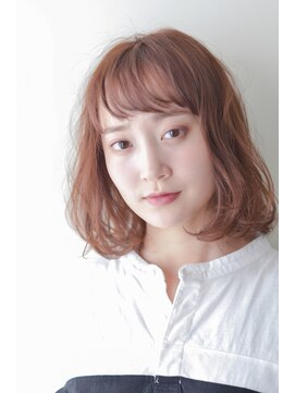 アトリエイトワ(atelier ittowa) くびれヘア/ハイライトカラー/アプリコットオレンジ/美髪/404