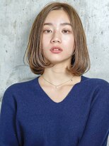 セシルカットフリンジウェーブ×大人かわいい前髪ココアブラウン