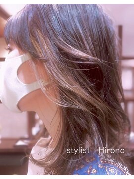 サロンデピレ フレーミングハイライト #ハイトーン#ブラウン#ミディアム