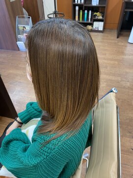 ヘアー アンアン(Hair AnAn) 酸性美髪縮毛矯正Before→After