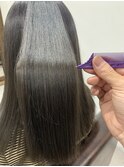 髪質改善カラー オリーブグレージュ