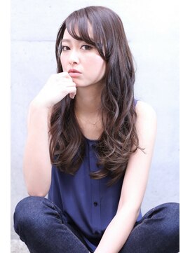 リル 西宮(LiL') 【LiL'西宮】ウェービーグラマラス_斜めバング_ブラージュ