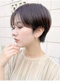   大人ショートボブ黒髪ショートカットマッシュショート前髪あり