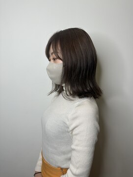 ゼンドットカラスマ(Zen.karasuma) 外ハネボブ×ハイライトチョコレートブラウン