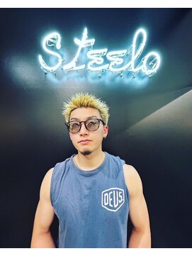 スティーロ 渋谷(Steelo) Steelo スパイキーショート×ハイトーン