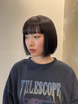 ゼストカロン(ZEST Kalon) 【のぶち】透明感グレー/ブルーグレー/ボブ