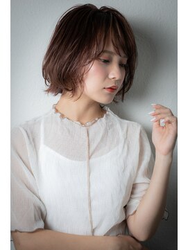 モッズヘア 越谷(mod's hair) ゆるふわ外ハネボブウルフヘルシースタイルw越谷20代30代40代