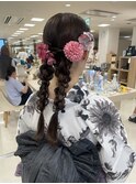 結婚式ヘア/ポニーテールアレンジ/平塚アレンジ/お呼ばれヘア