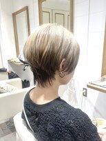 アルクバイネオリーブ 荻窪店(arc by neolive)&nbsp;ショートウルフ×ツートーンホワイトベージュ