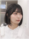 ボブヘア/レイヤーカット/ウェットヘア/オリーブベージュ/表参道