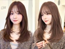 流行の韓国スタイルは、顔周りカットが命。きれいなラインを出すのは、やっぱりカットの技術です♪