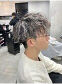 ホワイトメッシュ ツイストスパイラルパーマ メンズカット 葛西