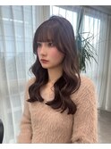 ウォニョンちゃん前髪/ モーヴブラウン/艶髪