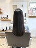 【プレミアム縮毛矯正】カット髪質頭皮改善ストレートエステ　￥31500