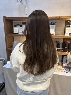 ココカラヘアー ニコ(cococara hair nico) レイヤーカット/セピアベージュ/韓国ヘア