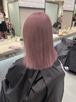 リリー(Lilley)&nbsp;ホワイトピンク×きりっぱなし×韓国風巻き×髪質改善