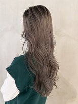 ロングくびれヘア韓国ヘアおくれ毛美髪_ba546762