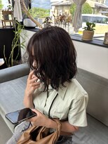 シスコ ヘア デザイン(Scisco hair design) 赤味なしオリーブカラー