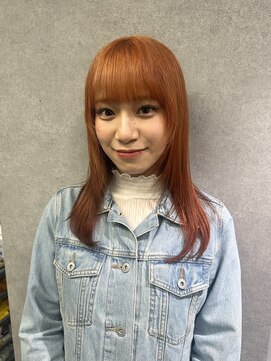 ヘーゼル 博多(HAZEL.) Naito【ブリーチ一回オレンジカラー】