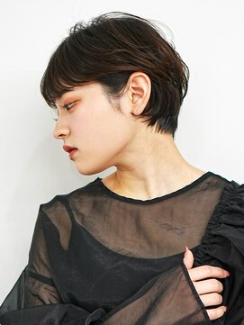 インセプション 銀座(INCEPTION) 切りっぱなしショート・ボブ/絶壁解消/前髪なし/40代/30代/丸顔