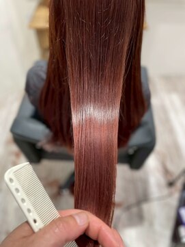 大船駅髪質改善カラー縮毛矯正艶カラートリートメントブラウン◆