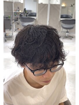 シャドウパーマ×マッシュ