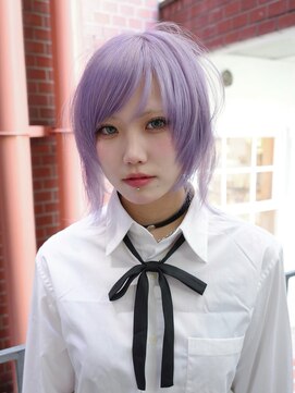 原宿/ウルフカット レイヤー デザインカラー ルーツカラー 