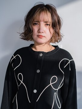 ヘアークラフト(Hair Craft) ボブパーマ×インナーカラー【岡山】ブリーチパーマ