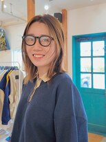 ディッセンバー 伊勢崎(December) 切りっぱなしボブ/ミニボブ/丸くないボブ/ヘーゼルベージュ