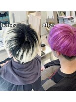クレア 下北沢(CREA)&nbsp;２０代ブリーチカラー/下北沢/ダブルカラー/レイヤーカット