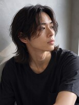 キュー(Cue_) 韓国風コンマヘアツーブロックセンターパートシャドウパーマ