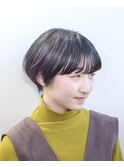 マッシュショート#黒髪#耳掛けショート#くびれショート#ボブ