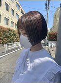 ミニbob! ぱつっと切りっぱなしボブ!小顔カット!